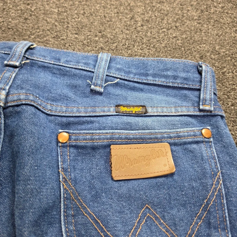 Vtg Wrangler Cowboy Cut Jeans Mens 34x34 Blue 13MWZPW Original Fit Straight Leg